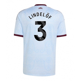 Aston Villa Victor Lindelof #3 Maglia Gara Terza Repliche 2026-27 Maniche Corte